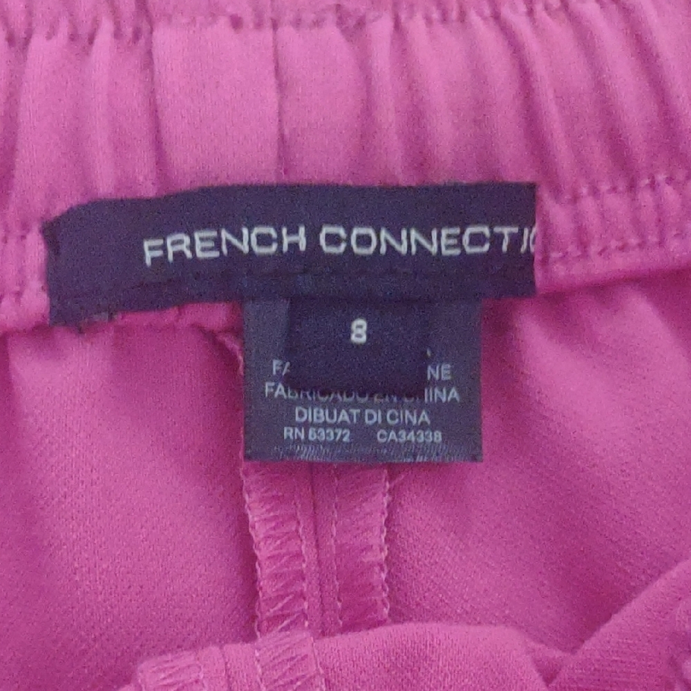French Connection Pink Drawstring Pants, Size‎ 8 - Picture 3 of 5